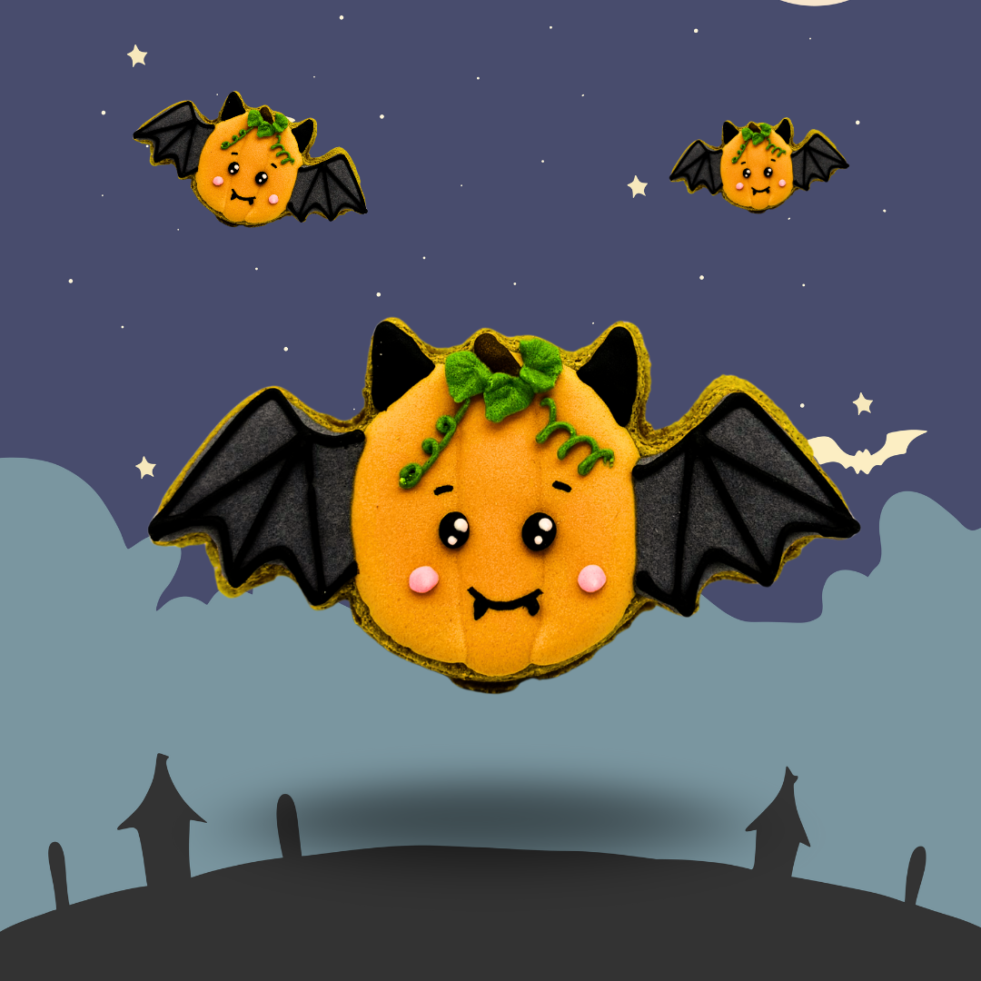 Candy Horse HALLOWEEN - Limited Edition Iced Horse Cookie En hånddekoreret hestekage med GRÆSKARMOTIV