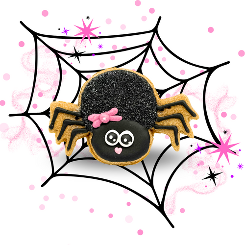 Candy Horse HALLOWEEN - Limited Edition Iced Horse Cookie En hånddekoreret hestekage med SPIDER-motiv